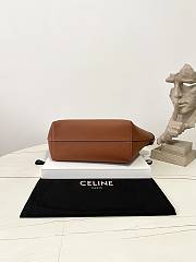 Fortok  CELINE Medium Cabas Anaïs Cuir Triomphe In Grained Calfskin Leather Brown 28×24×12cm - 3
