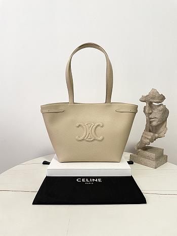 Fortok  CELINE Medium Cabas Anaïs Cuir Triomphe In Grained Calfskin Leather Beige 28×24×12cm
