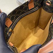 Fortok Celine Vertical Cabas in Triomphe Canvas 28.5×33×8cm - 5