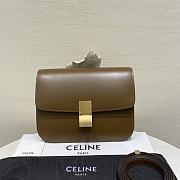 Fortok Celine Teen Classic Box Shoulder Bag Brown 24 X 18 X 7 cm - 1