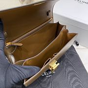 Fortok Celine Teen Classic Box Shoulder Bag Brown 24 X 18 X 7 cm - 5