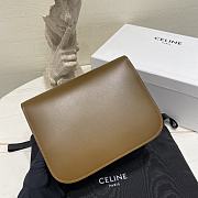 Fortok Celine Teen Classic Box Shoulder Bag Brown 24 X 18 X 7 cm - 2