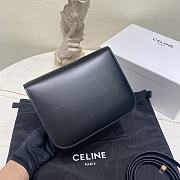 Fortok Celine Teen Classic Box Shoulder Bag Black 24 X 18 X 7 cm - 5