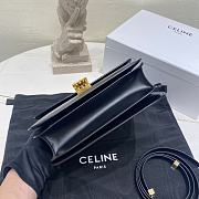 Fortok Celine Teen Classic Box Shoulder Bag Black 24 X 18 X 7 cm - 4