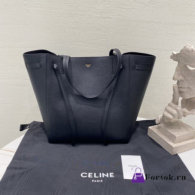 Fortok Celine Small Cabas Phantom tote bag Black 27 X 31 X 17 cm - 1