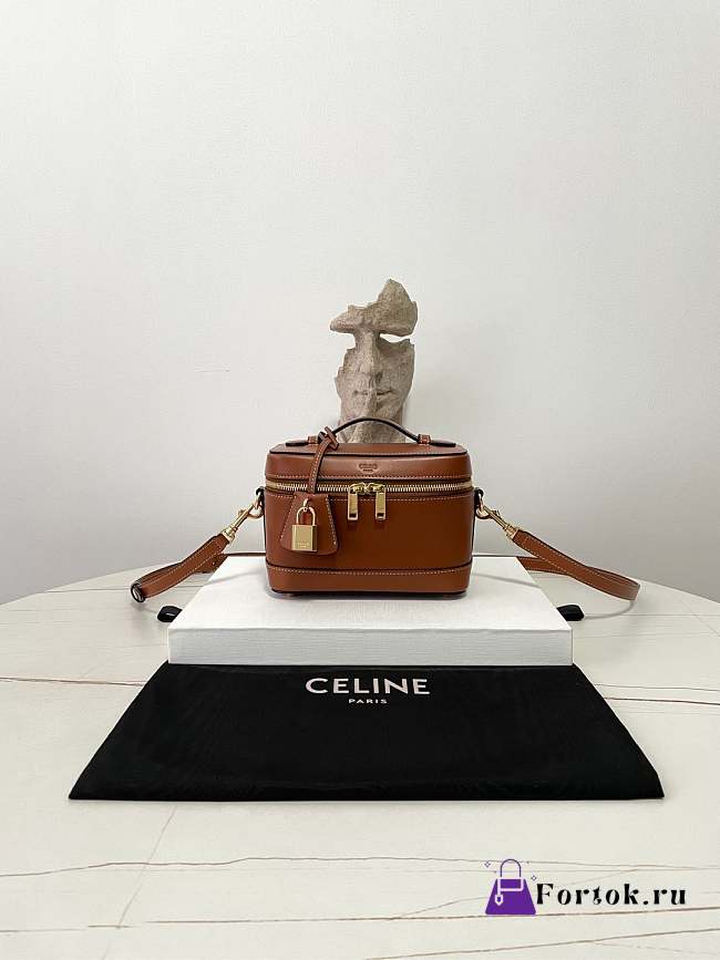 Fortok Celine Vanity Tan 18×12×18cm - 1