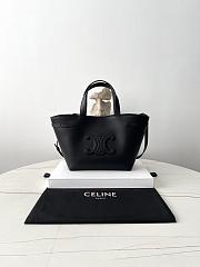Fortok CELINE Mini Cabas Anaïs Cuir Triomphe In Grained Calfskin Leather White 20.5×19×9cm - 1