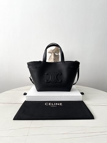 Fortok CELINE Mini Cabas Anaïs Cuir Triomphe In Grained Calfskin Leather White 20.5×19×9cm