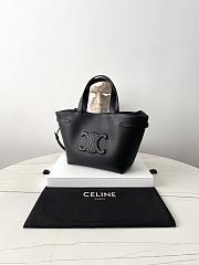 Fortok CELINE Mini Cabas Anaïs Cuir Triomphe In Grained Calfskin Leather White 20.5×19×9cm - 6