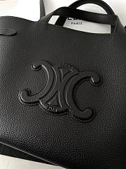 Fortok CELINE Mini Cabas Anaïs Cuir Triomphe In Grained Calfskin Leather White 20.5×19×9cm - 3