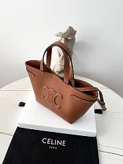 Fortok CELINE Mini Cabas Anaïs Cuir Triomphe In Grained Calfskin Leather Tan 20.5×19×9cm - 2