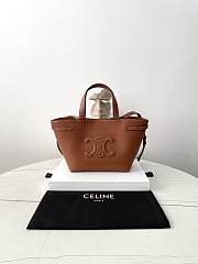 Fortok CELINE Mini Cabas Anaïs Cuir Triomphe In Grained Calfskin Leather Tan 20.5×19×9cm - 1
