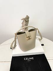 Fortok Celine LOUISE BAG IN SMOOTH CALFSKIN Modern Taupe 16×19×12cm - 5