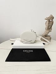 Fortok Celine Bonnie Backpack in smooth calfskin White 25×18×13cm - 3