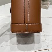 Fortok Celine Small Bucket Cuir Triomphe Shoulder Bag in smooth calfskin leather Brown 30x22x13cm - 2