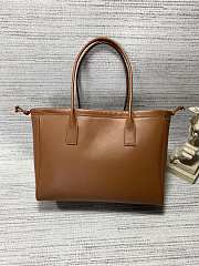 Fortok Celine Smooth Calfskin Cuir Triomphe Cabas Drawstring bag in Tan 44 X 28 X 18cm - 4