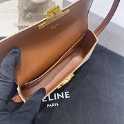 Fortok Women CELINE Shoulder Bag Claude In Triomphe Canvas And Calfskin Leather 20×10×4cm  - 5