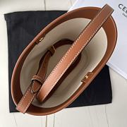 Fortok Celine Small Bucket Cuir Triomphe Brown 30×22×13cm - 6