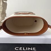 Fortok Celine Small Bucket Cuir Triomphe Brown 30×22×13cm - 5