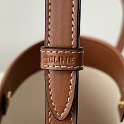 Fortok Celine Small Bucket Cuir Triomphe Brown 30×22×13cm - 2
