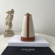 Fortok Celine Small Bucket Cuir Triomphe Brown 30×22×13cm - 4