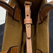 Fortok Celine Mini Vertical Cabas in Triomphe Canvas 17×21×4cm - 4