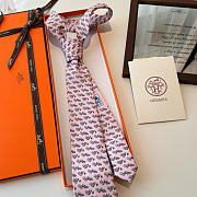Fortok Hermes Sliding Jockey Twillbi tie Pink  - 1