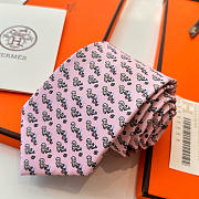 Fortok Hermes Sliding Jockey Twillbi tie Pink  - 4