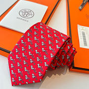 Fortok Hermes Sliding Jockey Twillbi tie Red - 6