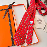 Fortok Hermes Sliding Jockey Twillbi tie Red - 3