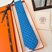 Fortok Hermes Sliding Jockey Twillbi tie Blue - 6