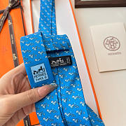 Fortok Hermes Sliding Jockey Twillbi tie Blue - 5