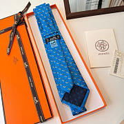 Fortok Hermes Sliding Jockey Twillbi tie Blue - 4