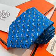 Fortok Hermes Sliding Jockey Twillbi tie Blue - 3