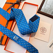 Fortok Hermes Sliding Jockey Twillbi tie Blue - 2
