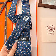 Fortok Hermes Sliding Jockey Twillbi tie Navy Blue - 2