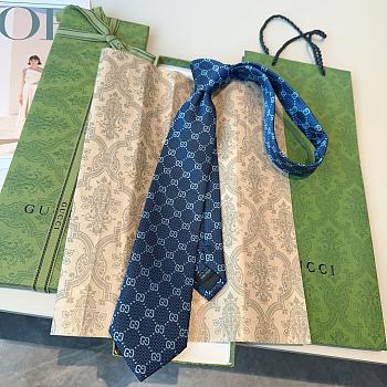 Fortok Gucci GG Tie Navy Blue