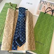Fortok Gucci GG Tie Navy Blue - 6