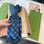 Fortok Gucci GG Tie Navy Blue - 4