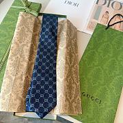 Fortok Gucci GG Tie Navy Blue - 3