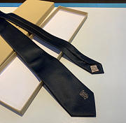 Fortok Burberry Silk Tie Black  - 3