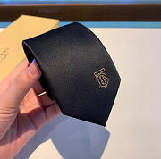 Fortok Burberry Silk Tie Black  - 2