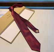 Fortok Burberry Silk Tie Rouge - 1