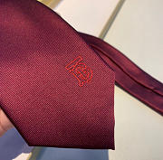 Fortok Burberry Silk Tie Rouge - 4