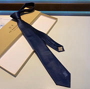 Fortok Burberry Silk Tie Blue - 1