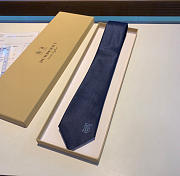 Fortok Burberry Silk Tie Blue - 4