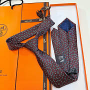 Fortok Hermes silk tie Black - 1