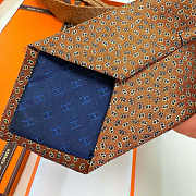 Fortok Hermes silk tie Orange - 3
