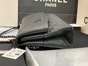 Fortok Chanel Handbag Leather in Black 32 x 7.5 x 19CM - 4