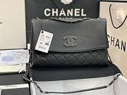 Fortok Chanel Handbag Leather in Black 32 x 7.5 x 19CM - 3